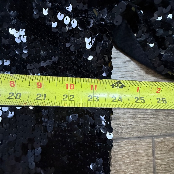 Why Dress It's My Birthday Sequin T-Shirt Dress, Black/White One Size Party Fun - Picture 11 of 14